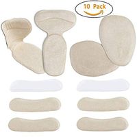 Heel Grips, High Heel Pads, Adhesive Back Heel Pads, Heel Grip Liners, Perfect Foot Cushions for Men Women, Foot Care Protector (10 pcs) (Beige)