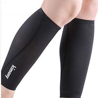 KIMONI Calf Compression Sleeve Shin Guard Protector Leg Cramp Relief (M(35~41cm))