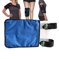 Medium Wrap Reusable Ice Pack for Injuries (10" X 12") Adjustable Straps Premium Quality Hot and Cold - Shoulder Knee Hip Elbow Leg Muscle Strains Sprains Tendinitis Bursitis Surgery Life