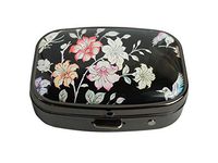 PTCRMG Image Custom Unique Pill Box Case Tablet Medicine Pocket Purse Travel Pill Vitamin Decorative Box Case Holder (Cherry Blossom)