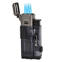 JetLine Gotham Lite Quad Flame Torch Lighter (Blue) by JetLine Lighters