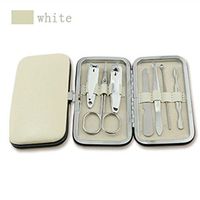 SGirl Nail Care Personal Manicure & Pedicure Set, Travel & Grooming Kit Tool Set (White)