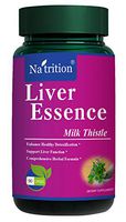 Natrition Liver Essence Proprietary Herbal Formula - Milk Thistle, Green Tea, Bromelain, Ginkgo Biloba Extracts - 90 Capsules