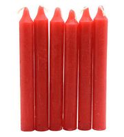 Govinda - Taper Candle 6 Inch - Red - Pack of 36