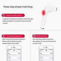 Wireless Earbuds, Bluetooth Earburds Stereo with Mic Mini in-Ear Earbuds Earphones Earpiece Sweatproof Sports Earbuds Compatible with Apple iPhone X 8 7 6 Plus Samsung Android