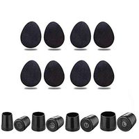 Elebox 8Pcs Heel Repair Cap with 8 Silent Ruber Heel Cover High Heel Sole Sticker for High Heel Shoes 4 Different Size Anti-Slip and Reduce Noise