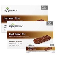 Isalean Chocolate Decadence Bars 10 bars 650 g 18 grams of protein (Pack of 2)