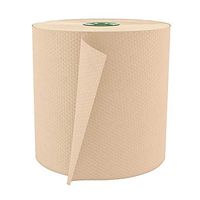 Cascades® 100% Recycled Hardwound 1-Ply 7 1/2" Roll Towel for Tandem®, 775', Moka, 6 Rolls Per Case
