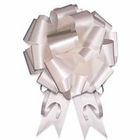 10-5" White Pull Bow Pew Bows Wedding Decorations Christmas Gift Wrap