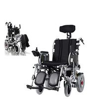 AINIDEMA Electric Wheelchair Reclining Wheelchair, Electric Power Or Manual Manipulation,Adjustable Backrest and Pedal,Joystick, Heavy Duty Powerful Dual Motor