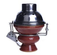 XZYP Arabian Hookah Accessories Ceramic Head Smoke Pot Hookah Bowl,Red