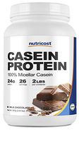 Nutricost Casein Protein Powder 2lb Chocolate- 100% Micellar Casein