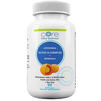 Liposomal Active Methylated B-Complex, Minerals, Antioxidants - Complete Multivitamin with Bioavailable Methylated Folate and B-12 - Non-GMO, Gluten and Soy-Free - Made in USA, 90 Softgels