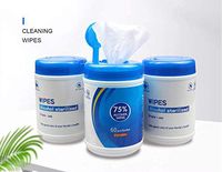 (5 Barrels) Disinfectant Wipes 60 Sheets/Pack Portable 75 Alcohol Wet Wipes Antiseptic Cleaning Sterilization Wipes Wet Wipes for Tourism, Hotel, Restaurant