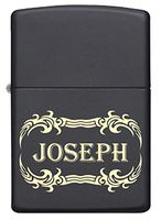 Custom Zippo Lighter Personalized Laser Engraved 'Your Name' Tribal Tattoo Border Lighter Gift for Him!