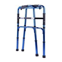 LJHHH Folding Rollator Walker,Lightweight Aluminium Walker Adjustable Height,Can Up and Down Stairs Rollator Disability Aids,4 Wheels Shopping Trolley