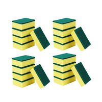 Lanhui 30 Pcs Dishwashing Sponge Double-Sided Decontamination Kitchen Emery Magic Clean Rub Pot Rust Focal Stains Sponge