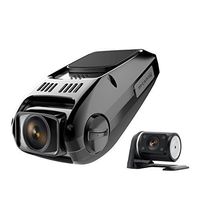 Dual Dash Cam, Full HD 1080P Front and Rear Dash Cam with Night Vision, 170 Degree Wide-Angle, 340 Degree Rotated Rear View Camera, WDR, Loop Recording, Parking Monitor