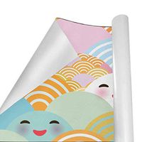 Gift Wrapping Paper Roll Kawaii Funny Cute for Birthday,Holiday,Wedding,Baby Shower Gift Wrap - 3Rolls - 58inch x 23inch Per Roll