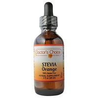 Doctor’s Choice Stevia Orange Liquid Herbal Supplement with Stevia Leaf Extract and Natural Orange Flavor, 59ml, Kosher – Premium Quality – Glass Bottle.