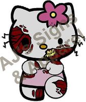 Zombie Hello Kitty sticker decal