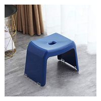 TBANG Bathroom Stool Plastic Thick Plastic Household Shoes Change Stool Bathroom Anti-Skid Children Special Small Bench (Color : D, Size : 33.520.519CM)