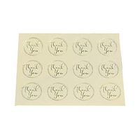 Mr-Label 300 Pcs of Circle Sealing Sticker – Thank You Sticker/Thank You Adhesive Label for Card| Envelope|Gift| Product (Transparent Circle)