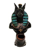 Anubis Smoking Pipe - Handmade Tobacco Pipe - Hand Pipe - Bowl - Collectibles - Egyptian God - Jackal Dog - Ancient Egypt - God of The Dead