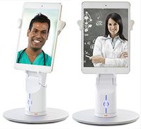 KUBI Classic Telepresence Robot, Web controlled Video Conferencing Robotic Desktop Tablet Stand with Far End Camera Controls for iPad, Galaxy, Android & Windows Tablets, Conformable Mount fits most Tablets from 7 - 10.5" in Portrait or Landscape