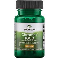 Swanson Chromax 1000 Chromium Picolinate 1000 mcg 60 Veg Capsules