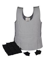 Abilitations Weighted 8 Pound Vest, 44 x 22 to 27 Inches, Gray, X-Large - 1387588
