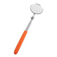 Mirror Telescoping Tool, Retractable Round Inspection Mirror Tool Telescoping Mirror Hand Tool with Handle for Mechanics Cars(50600mm Grip Cover)