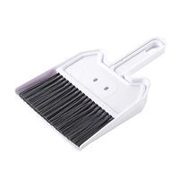 Valensha 2Pcs Mini Desktop Broom and Dustpan Set Small Desktop Sweep Broom Dustpan Cleaning Brush Table Corner Besom Cleaner White 2pcs