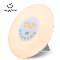 Sunrise Alarm Clock, Daylight Alarm Clock with 7 Colors, FM Radio, Nature Sounds, Snooze Function and Touch Control Wake Up Light