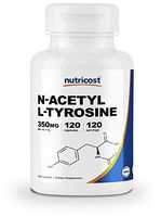 Nutricost N-Acetyl L-Tyrosine (NALT) 350mg, 120 Capsules - Gluten Free, Non-GMO