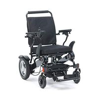 NADAENW Lightweight Aluminum Alloy Electric Wheelchair Portable Transit Travel Chair Folding Wheelchair Indoor Outdoor Lithium Battery