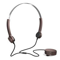 Docooler Bone Conduction Headsets Hearing Aids Headphones Audiphone Sound Pick-up AUX IN Brown for Hearing Difficulties Brown
