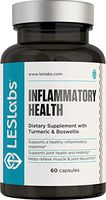 LES Labs Inflammatory Health, Joint Supplement for Joint & Muscle Pain and Discomfort, Mobility and Healthy Inflammation Response with Turmeric, Boswellia, Quercetin, 60 Capsules