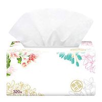 Jzenzero 3 Packs Soft Pure Facial Tissues, Wood Pulp Paper Napkins Household Office Paper Towels