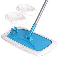 MR.SIGA Large Surface Microfiber Mop - Size: 15.3" x 8.3" 39 x 21cm, 2 Free Microfiber refills included