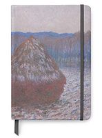 Claude Monet Art UV Printed on PU Leather A5 Journal Notebook - Lined Pages