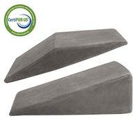 JOYPEA Wedge Pillow Set 3 in 1- Foam Bed Wedge Pillow& Reading Pillow & Back Support Wedge Pillow - for Back and Legs Support, for Back Pain, Leg Pain, Pregnancy, Joint Pain (Grey)