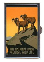 Nation Park WPA Bighorn Sheep Decorative Pill Box