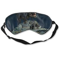 Lightweight and Comfortable Dinosaur Sleeping Eye Mask for Night Sleeping Travel Blindfold Game, Eyeshade for Men & Women, Block Out Light