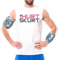 HurtSkurt - 2 in 1 - Harness-Free Fashionable Cold Therapy Compression Gel Sleeve & Ice Pack Stretch-to-Fit Small (Seal Team)