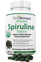 Organic Spirulina Tablets, 100% USDA Organic, Premium Quality 4 Organic Certifications, Non-GMO, No Additives Capsules or Fillers, 240 Count 2 Month Supply