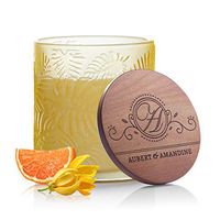 Aubert & Amandine Pastel Collection Luxury Scented Soy Candle for Stress Relief & Relaxation High Intensity Aromatherapy (Joy - Yellow - Ylang Ylang Mandarin)