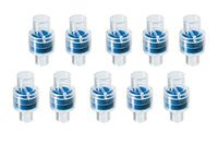 10 Pack Bundle HDM Heat/Moisture Exchanger (HME) Inline Humidification Solution Unit for CPAP Masks