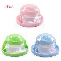 3 Pcs Washing Machine Lint Filter Bag Laundry Mesh Hair Catcher Floating Ball Pouch Cleaning Supplies (as Show)