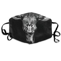 Face Mask Giraffe Black White Inspiring Cycling Half Face Earloop Dust Mask for Men